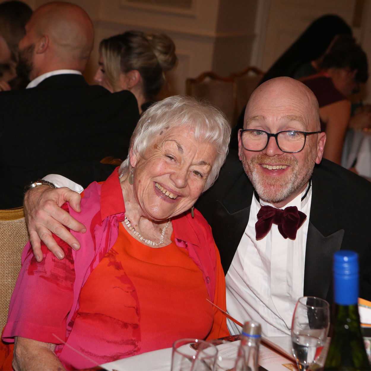 Elizabeth Hall and son Ben at the Heart of St Helena Hospice Ball