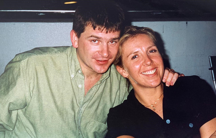Sue with Sean when they first met